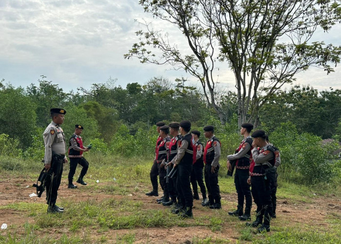 Satuan Samapta (Sat Samapta) Polres Lahat Melaksanakan Latihan Menembak Flash Ball