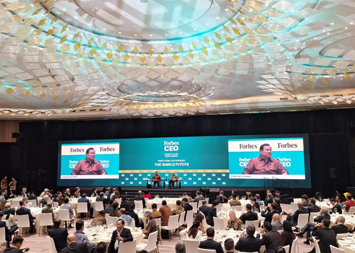Prabowo Ceritakan Asal Mula Program Makan Bergizi Gratis untuk Atasi Stunting, Di Hadapan 400 CEO di Forbes