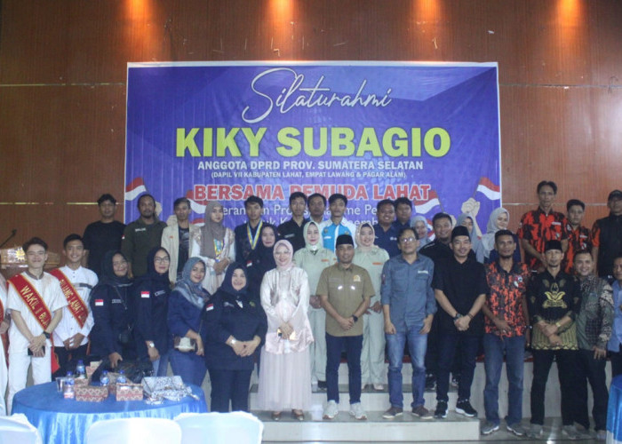 Silaturahmi Anggota DPRD Provinsi Sumatera Selatan Kiky Subagio dengan Pemuda Lahat