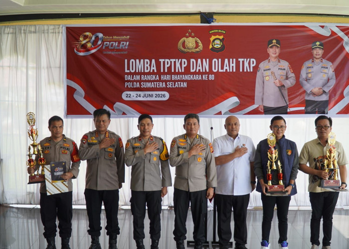 Polres Lahat Raih Juara I Lomba TPTKP dan Olah TKP dalam Rangka HUT Bhayangkara ke-80 Tahun 