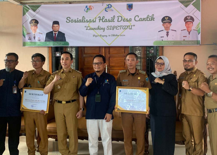 Sosialisasi Hasil Pembinaan Desa Cantik dan Launching “Si Petani” di Desa Pagar Ruyung