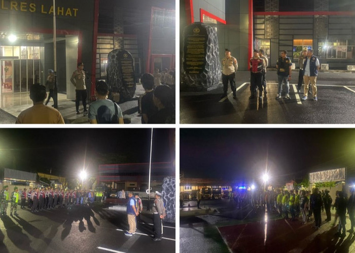 Sinergi TNI-Polri–Satpol PP Gelar Patroli Skala Besar Jaga Keamanan Kota Lahat