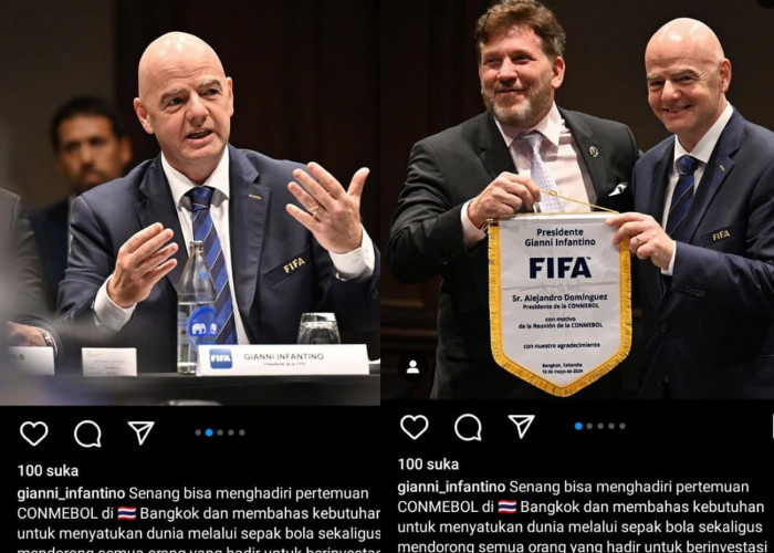 Presiden FIFA Gianni Infantino Hadiri Pertemuan Federasi Sepak Bola Amerika CONMEBOL di Bangkok, Sampaikan ini