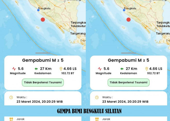 Gempa Bumi Bengkulu Selatan sampai Lahat, Jamaah Sholat Tarawih Sempat Goyang goyang