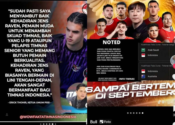 Pujian Erick Thohir kepada Jens Raven, Penyerang Indonesia, Piala AFF U-19 2024, Kualifikasi Piala Dunia 2026