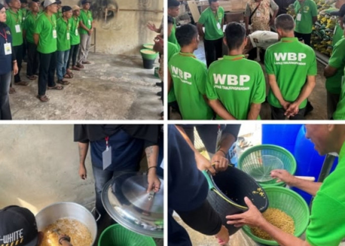 Lapas Tanjungpandan Bekali WBP Keterampilan Mengolah Kedelai Menjadi Tahu dan Tempe