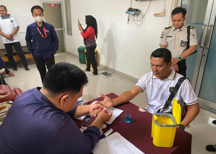 Semarak HUT ke-81 RI, Bapas dan Lapas Lahat Gelar Donor Darah di PMI
