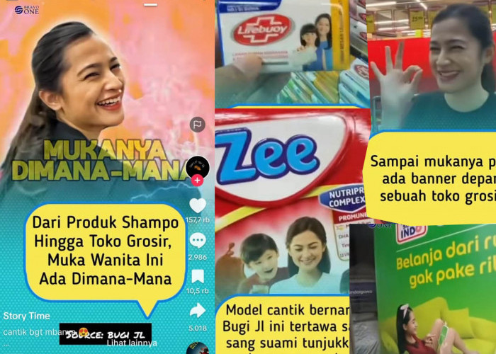 Viral Perempuan Cantik, Mukanya Ada Dimana-mana, dari Sabun, Shampo, Susu, hingga Makanan