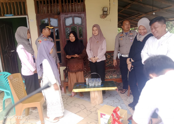 Polres Lahat Tunjukkan Kepedulian kepada Keluarga Juru Parkir Korban Pembunuhan