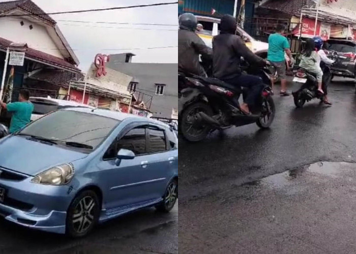 Kades Tanjung Payang Turun Tangan, Kendaraan Arah Jembatan Benteng Macet