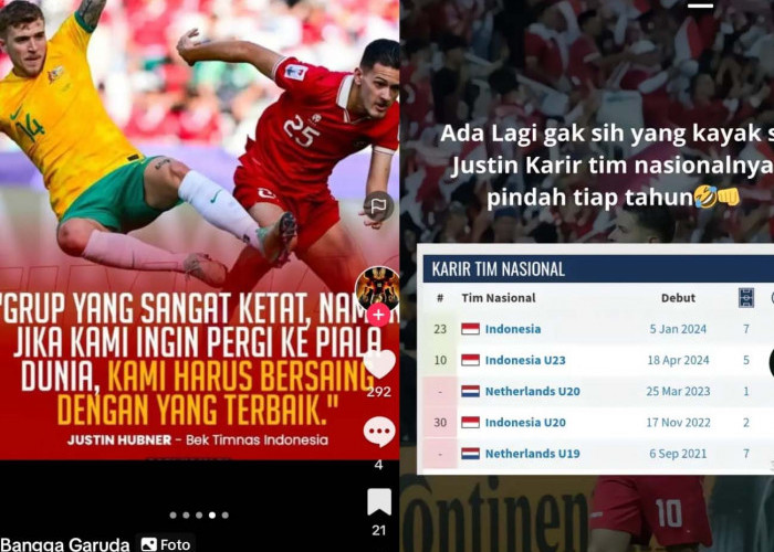 Bek Timnas Indonesia Menyala, Justin Hubner, Pemain Keturunan, Kualifikasi Piala Dunia 2026