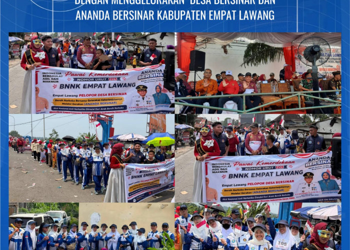 BNNK Empat Lawang Gelorakan Desa Bersinar dan ANANDA BERSINAR dalam Karnaval HUT ke-81 RI