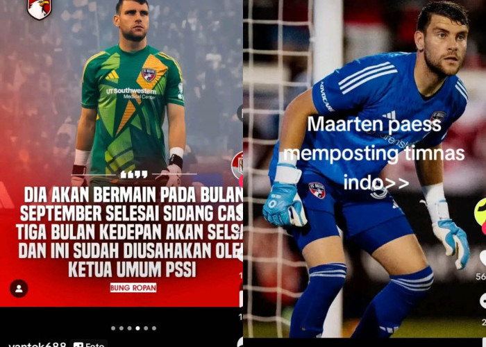 Maarten Paes September Gabung Indonesia, Pemain Kunci, Erick Thohir Proses Sidang CAS, Kualifikasi Piala Dunia