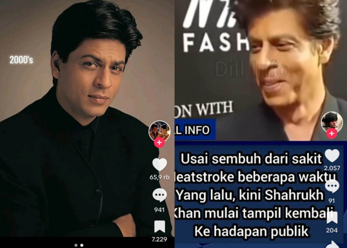 Penampilan Baru SRK, Aktor Film India, Shah Rukh Khan Meninggal Dunia, Sakit Stroke, Sekarang Sembuh