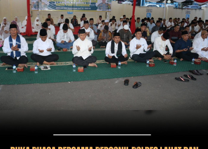 Polres Lahat Gelar Buka Puasa Bersama Anak Panti Asuhan