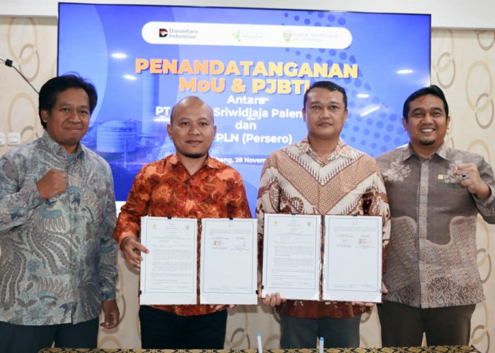 MoU dan PJBTL Diteken, PLN Listriki PT PUSRI Komitmen Perkuat Keandalan Pasokan Listrik Industri Strategis