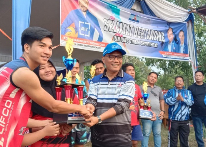 Selamat! ini Daftar Pemenang Juara Turnamen Voli HUT ke 22 Partai Demokrat di Kabupaten Lahat