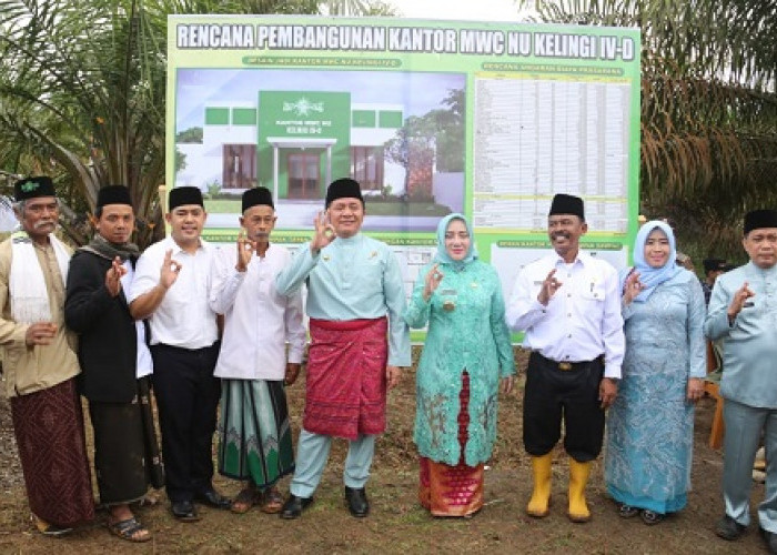 Herman Deru Bangunkan Gedung MWC Nahdlatul Ulama (NU)