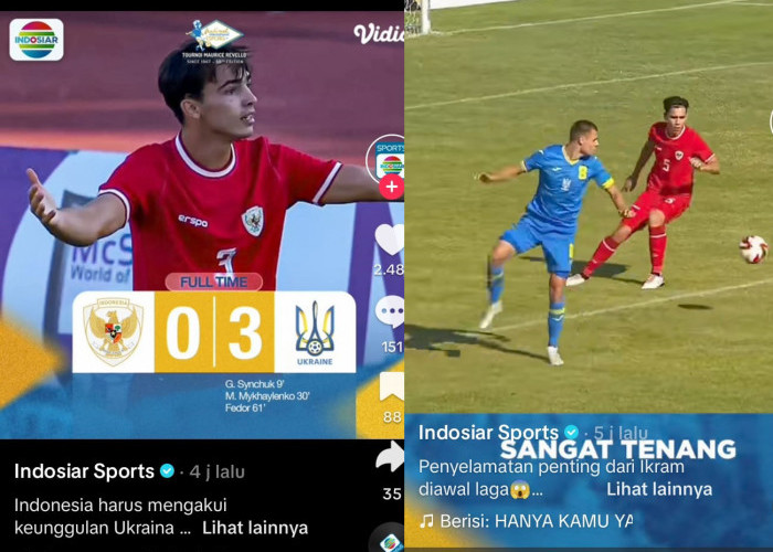 Hasil Pertandingan Indonesia U20 vs Ukraina U23 0-3, Indra Sjafri, Turnamen Toulon Prancis 2024, Piala Dunia