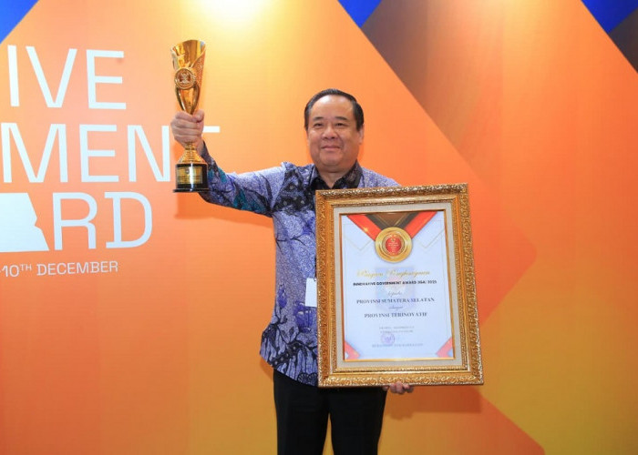 Terima Penghargaan IGA 2025 dari Kemendagri, Sumsel Masuk Enam Provinsi Terinovatif Nasional
