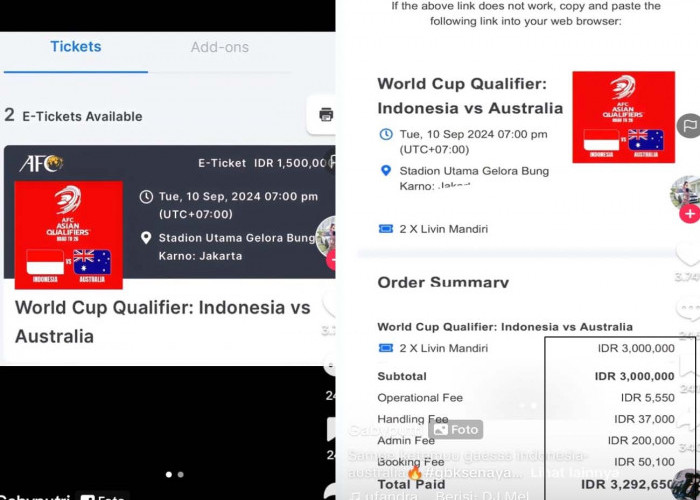 Tiket Indonesia vs Australia Ada Biaya Tambahan, Penggemar Sepak Bola Keberatan, Kualifikasi Piala Dunia 2026