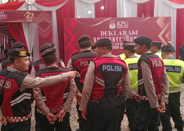 Deklarasi Kampanye Damai Pilkada Kabupaten Lahat 2024, Polres Lahat Lakukan Pengamanan