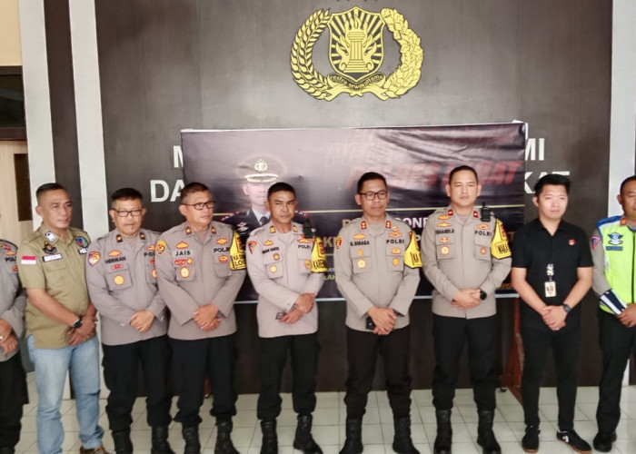 Sepanjang 2024, Sebanyak 53 Personel Polres Lahat Terima Penghargaan, Press Conference Akhir Tahun 2024