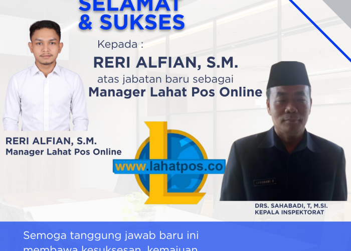 Keluarga Besar Inspektorat Lahat Ucapkan Selamat Atas Jabatan Baru Reri Alfian Sebagai Manager Lapos Online 