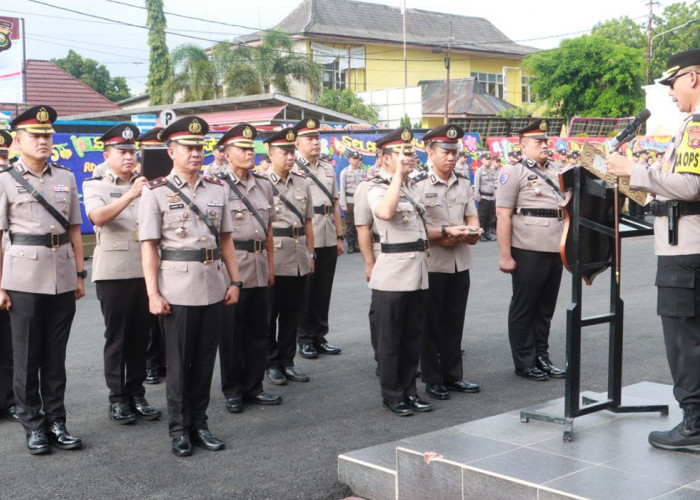 Kapolres Lahat Pimpin Serah Terima Jabatan, dari Waka Polres Lahat, Kabag SDM, Kasat Lantas hingga Kapolsek