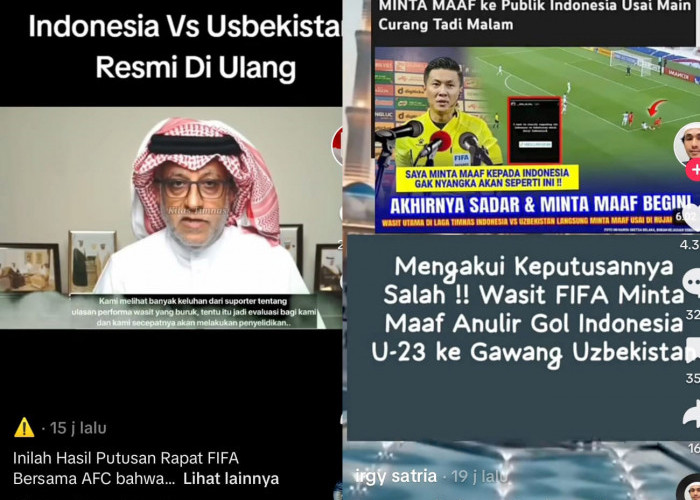 Tenang!, Tunggu Keputusan Presiden AFC Tanding Ulang or Tidak, Semifinal Piala Asia U-23 2024 Indonesia vs Uzb