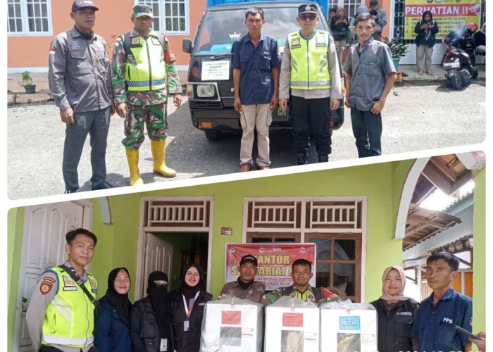 Pendistribusian Logistik Pilkada Merapi Area di Kawal Ketat Sampai ke Desa