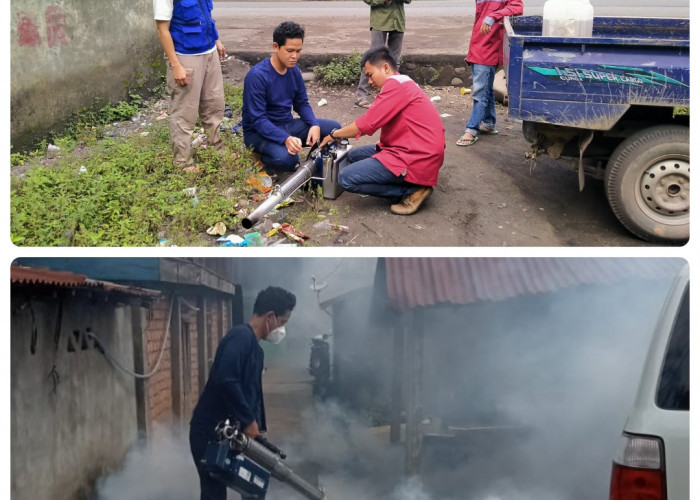 Pemdes Gunung Kembang Fogging Seluruh Area Dusun, Ini Sebabnya