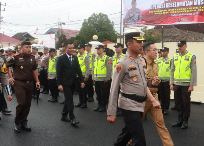 Polres Lahat Gelar Apel Pasukan Operasi Keselamatan Musi 2025