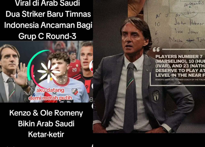 Arab Saudi vs Indonesia Menyala, Roberto Mancini Pantau Pemain Keturunan, Kualifikasi Piala Dunia 2026