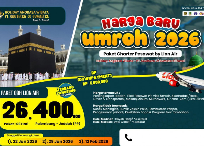 Harga Update Terbaru Umrah, Musim 1447 Hijriah, Travel Holiday Angkasa Wisata, Bisa Daftar Lewat Lahat Pos