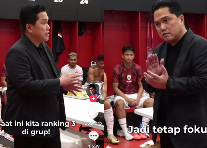 Erick Thohir Beri Semangat Pemain Timnas Indonesia, Sampaikan ini, Kualifikasi Piala Dunia 2026