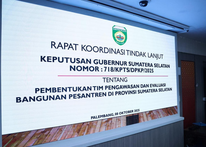 Sumsel Awasi Kelayakan Bangunan Ponpes, Sekda Pimpin Rapat Tindak Lanjut Arahan Gubernur Herman Deru
