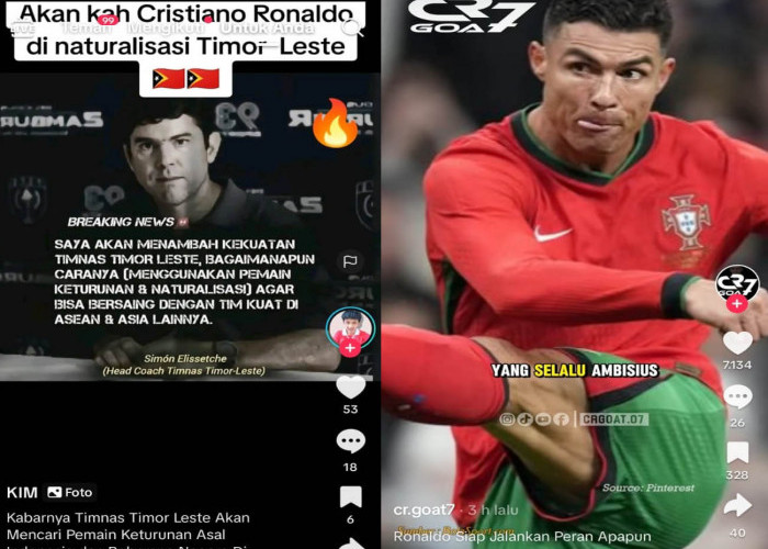 Timor Leste Ingin Naturalisasi Cristiano Ronaldo, Pemain Portugal, Tiru Indonesia, Kualifikasi Piala Dunia