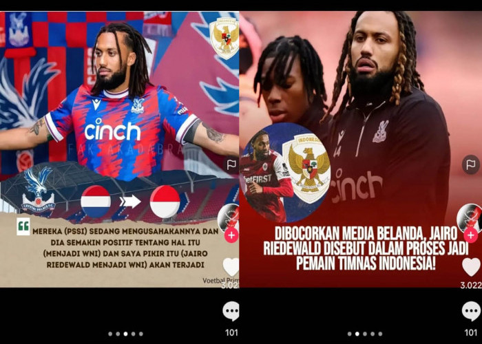 Belanda Restui Jairo Riedewald, Erick Thohir Rekrut Pemain Klub Liga 1 Jerman, Kualifikasi Piala Dunia 2026