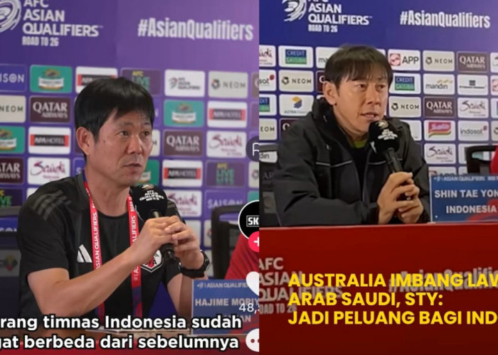 Rekor Indonesia Kalahkan Jepang, Hajime Moriyasu Ajak Indonesia Lolos, Kualifikasi Piala Dunia 2026