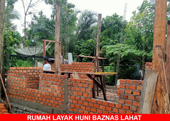 Inilah Perkembangan Pembangunan Rumah Layak Huni Baznas Lahat di Tanjung Payang