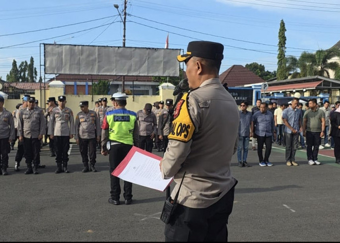 Polres Lahat Gelar Simulasi Sispam Mako Tingkatkan Kesiapsiagaan Personel