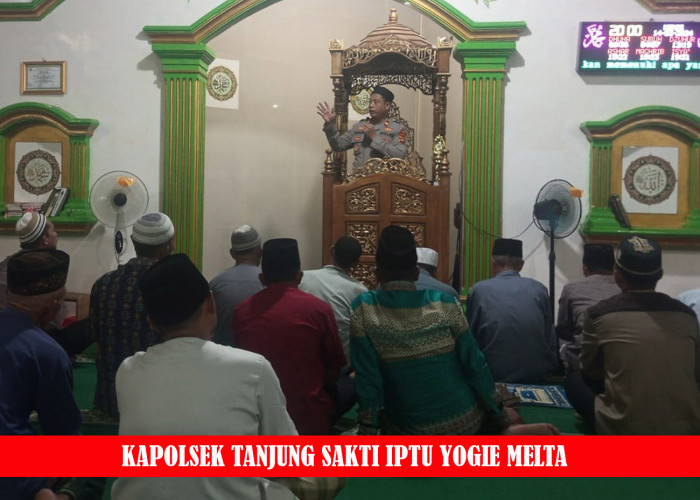 Bulan Ramadhan, Inilah Kegiatan Kapolsek Tanjung Sakti Iptu Yogie Melta dan Anggotanya, Simak Penyampaiannya