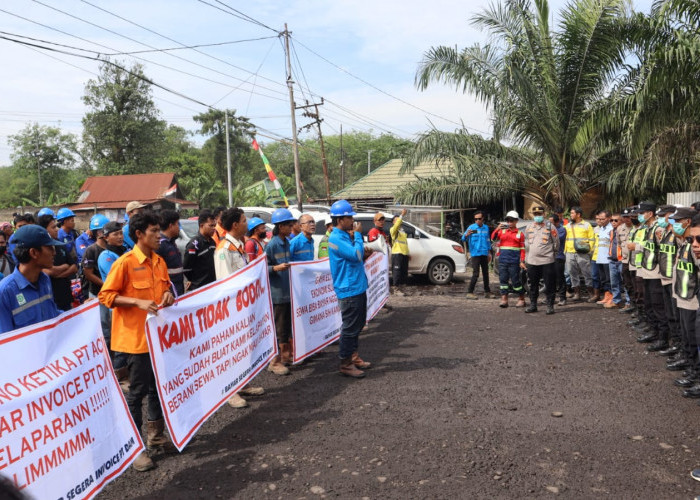 Setelah Didemo, PT ACI Setuju Bayarkan Gaji Karyawan dari Asosiasi PT DAM, Pengamanan dari Polres Lahat