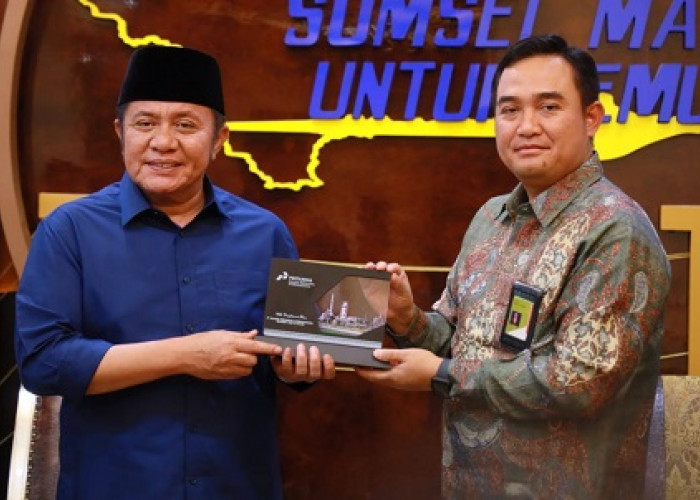 Gubernur Herman Deru- GM Pertamina Internasional RU III Bahas Kesiapan Pasokan BBM Jelang Lebaran dan Ramadhan