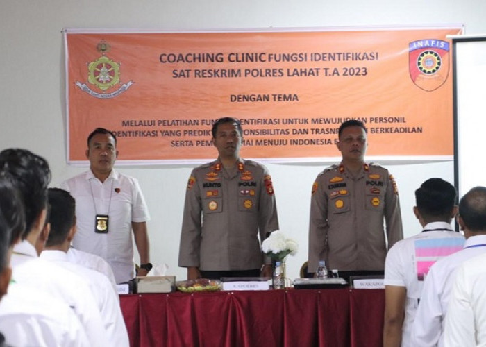 Pertajam Kemampuan Personel Reskrim Polres Lahat melalui Pelatihan Coaching Clinic