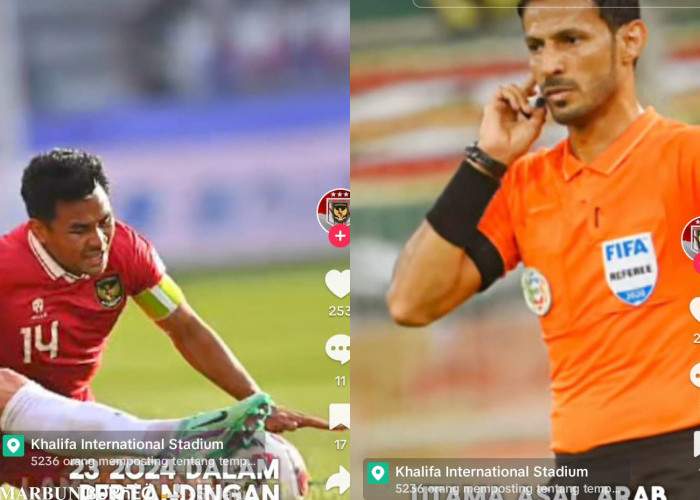 Inilah Wasit Pimpin Pertandingan Irak vs Indonesia Perebutan Juara 3 Piala Asia U-23 2024