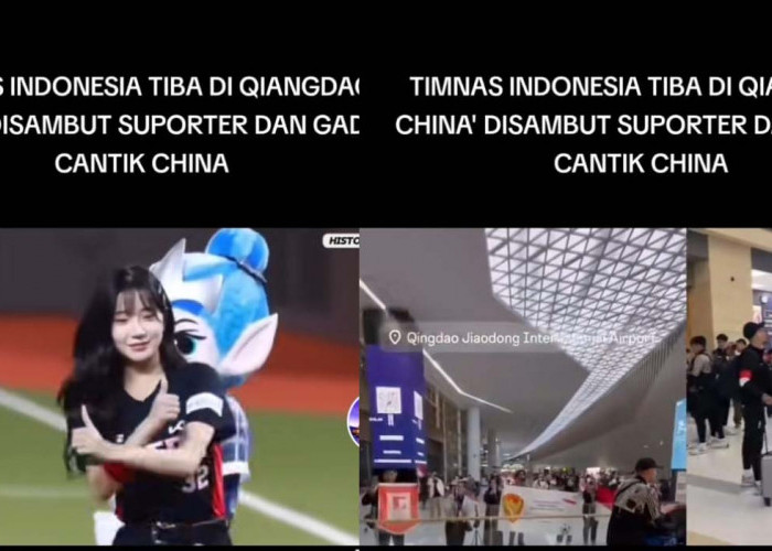 Setelah Australia, Gadis Cantik Qingdao Sambut Pemain Timnas, Indonesia vs China, Kualifikasi Piala Dunia 2026