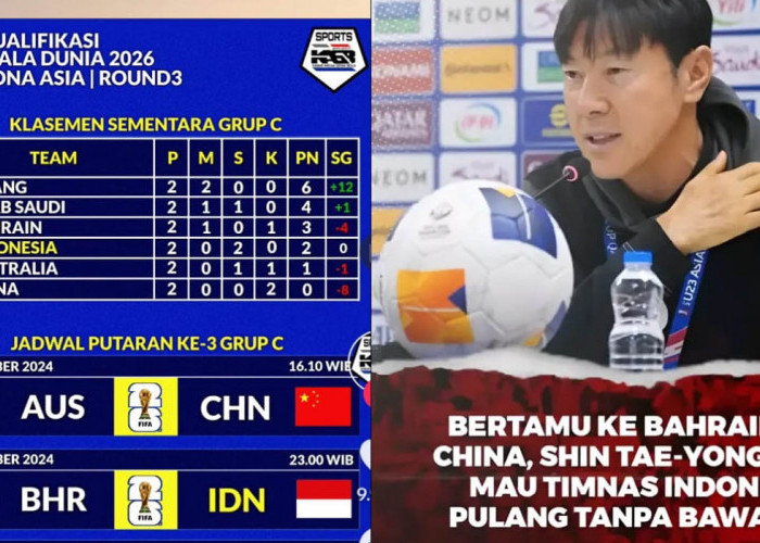 Indonesia Kalahkan Bahrain, Naik Ranking 2 Klasemen Sementara Grup C, Kualifikasi Piala Dunia 2026