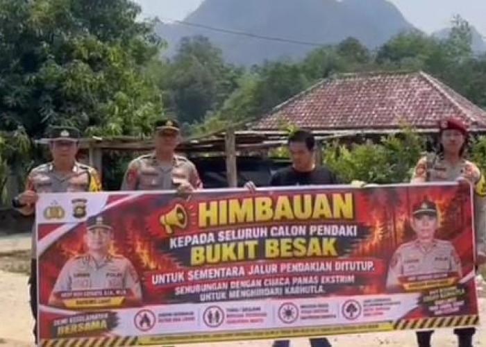 Cegah Karhutla, Jalur Pendakian Bukit Besak Ditutup Sementara